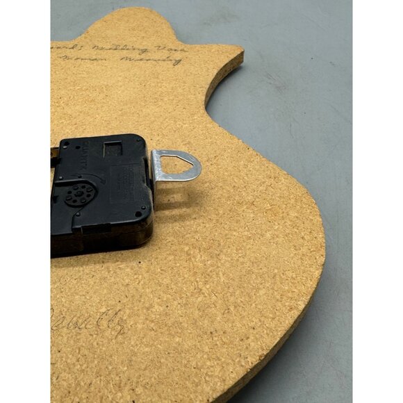 Handcrafted Southwestern Sand Art Wall Clock brown rug maker not tested 12" READ - Picture 12 of 12